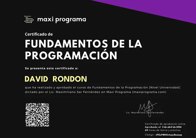 Fundamentos de la Programación